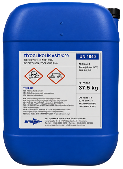 Tiyoglikolik Asit 37,5 KG