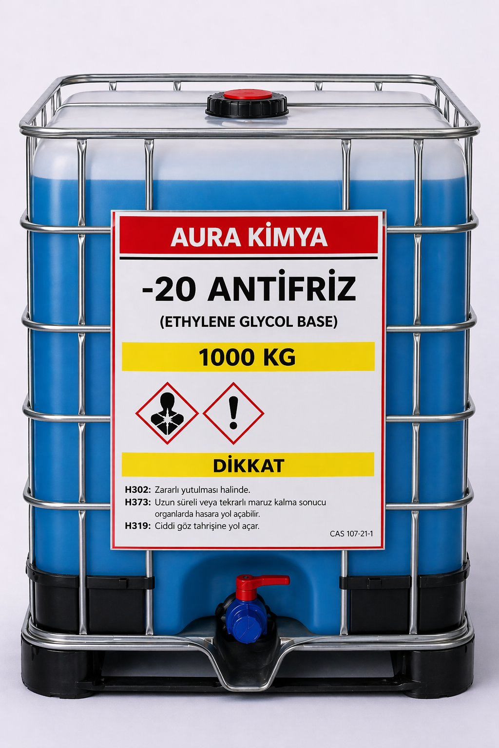 Antifriz -20 | Etilen Glikol Bazlı Motor Soğutma Sıvısı - 1000 Kg
