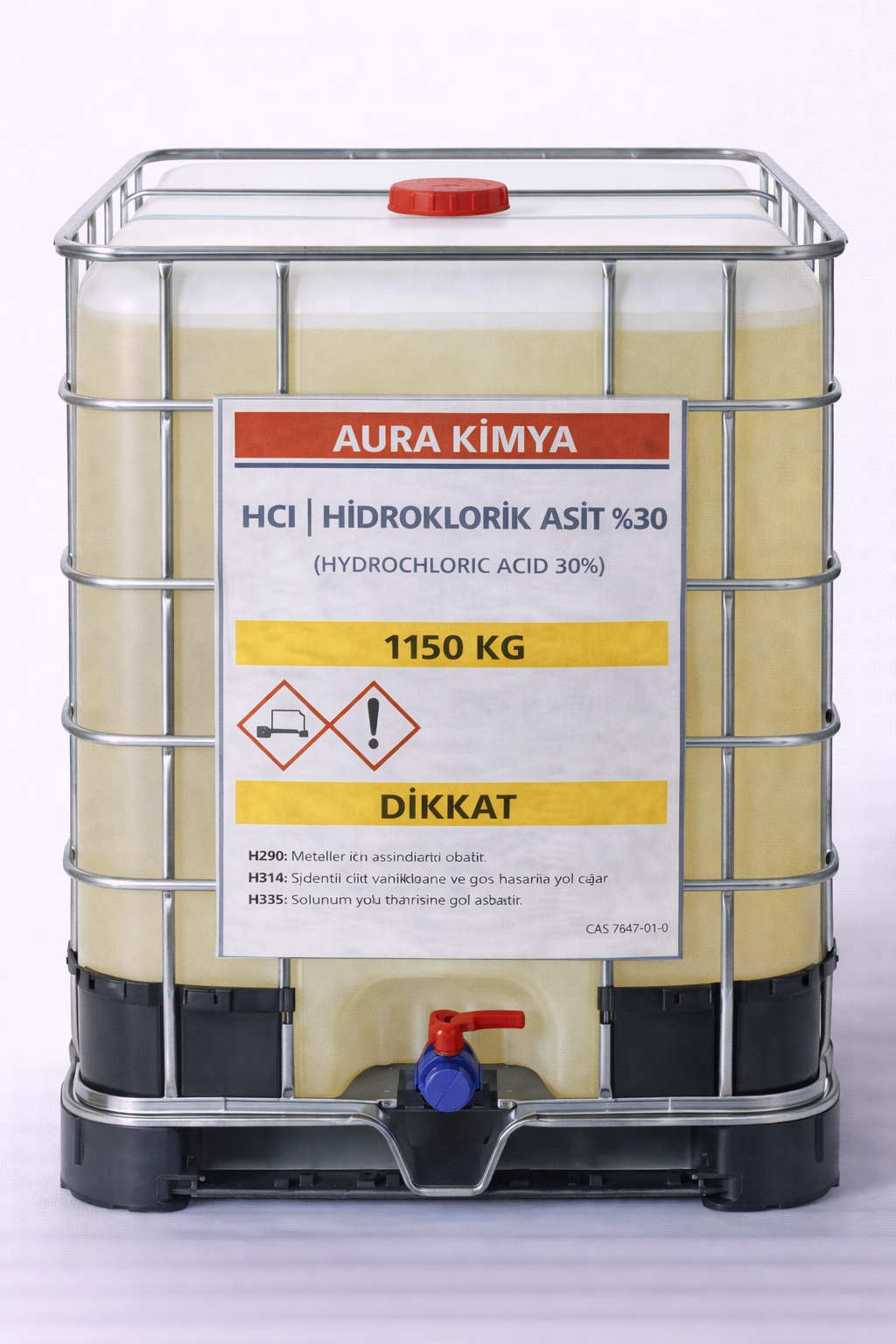 Hcl | Hidroklorik Asit %30 | - 1150 kg