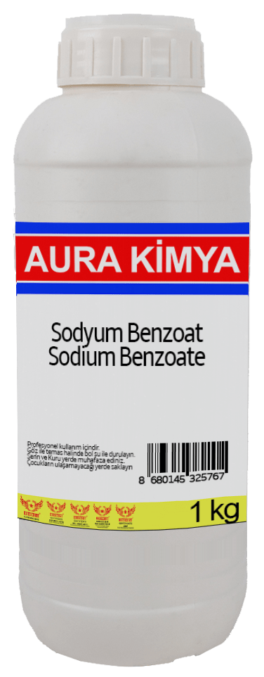 Sodyum Benzoat - 1kg | Aura Kimya