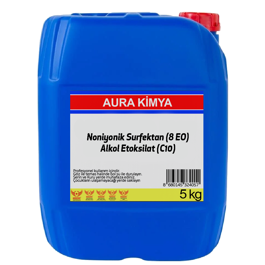 Noniyonik Surfektan (8EO) Alkol Etoksilat C10 - 5kg