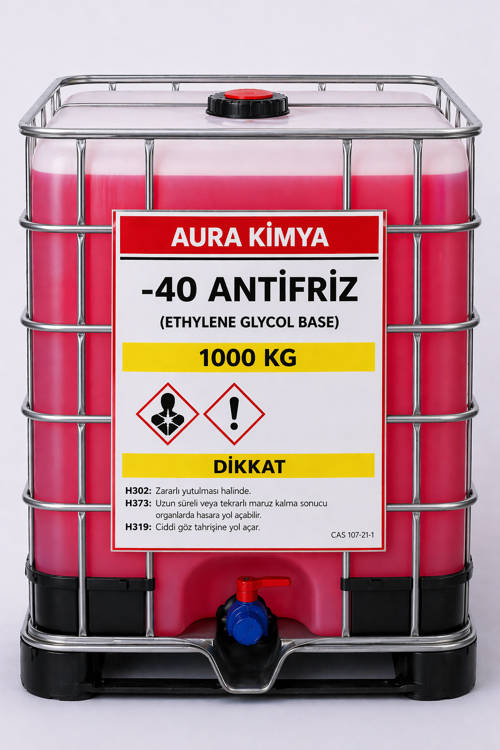 Antifriz -40 | Etilen Glikol Bazlı Motor Soğutma Sıvısı - 1000 Kg